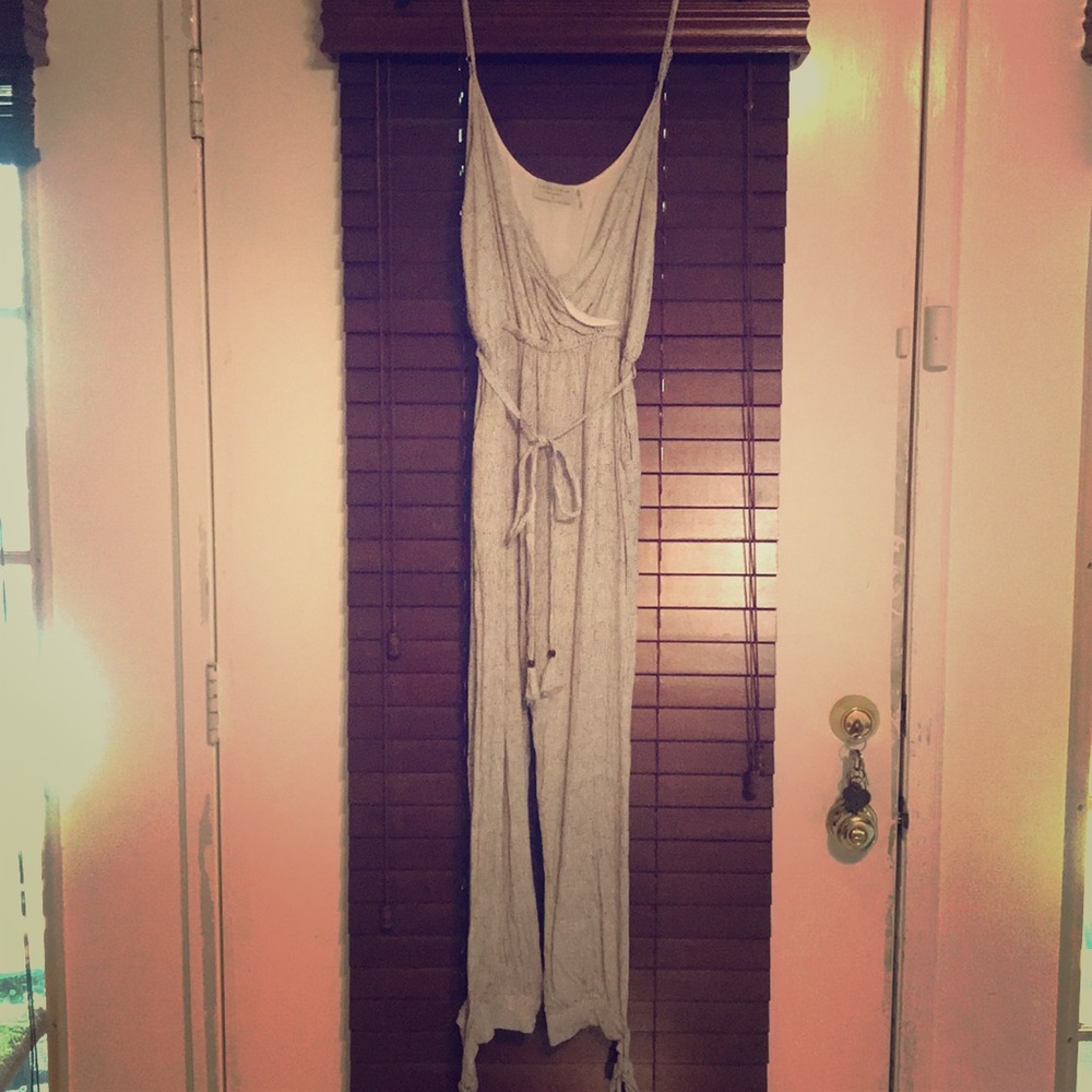 Stretchy Open leg Jumpsuit w/ pockets